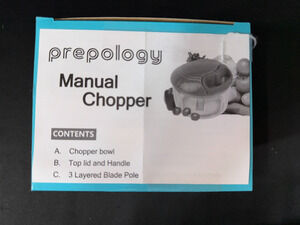 Prepology Manuel Food Chopper Pull Cord Vegetable garlic Onion